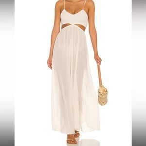 Revolve Indah Smocked Maxi Dress Opal Long Flowy Beach Summer Vacation Pregnacy